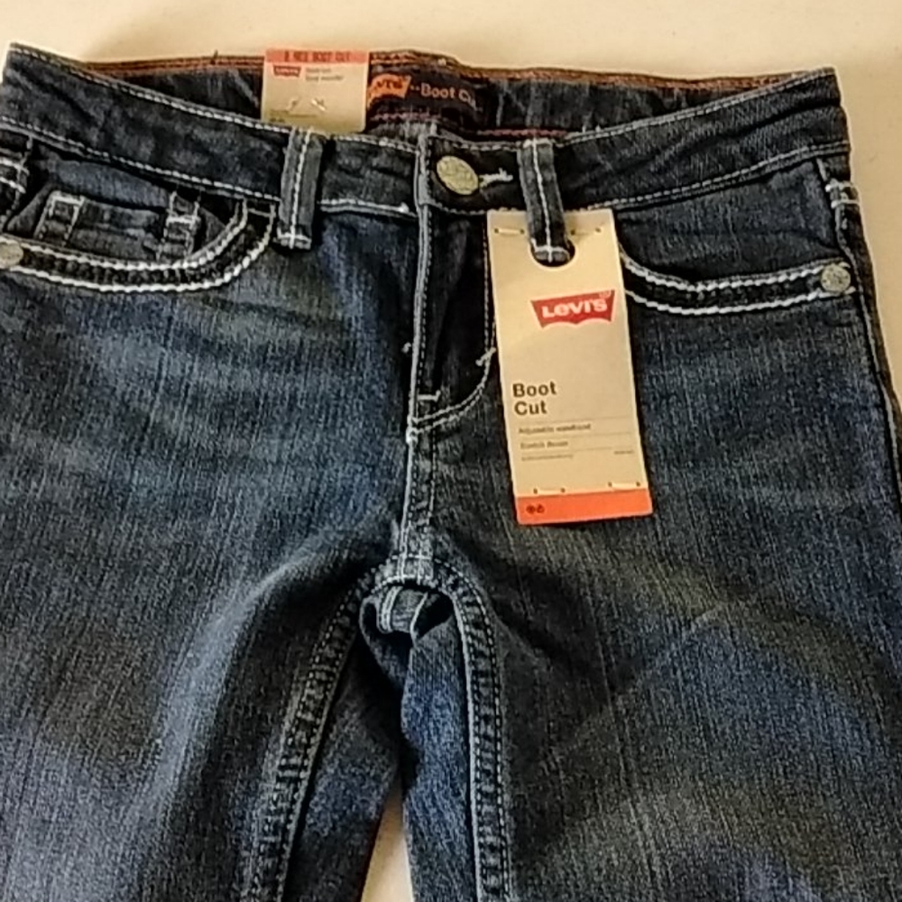 NWT Levi's boot cut jeans girls size 8 regular